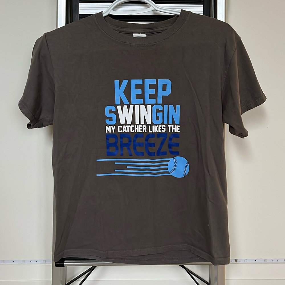 Gray Pitcher’s custom t-shirt - youth M